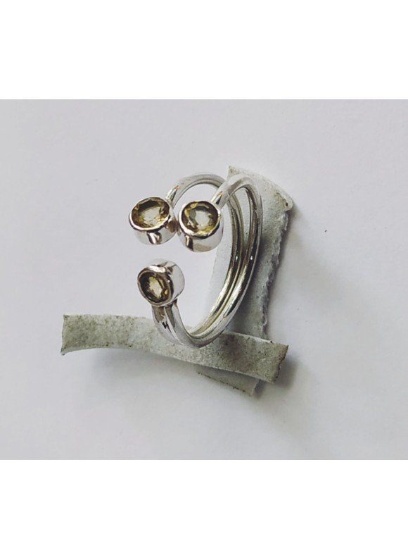 925 Sterling silver Cut Stone Citrine Rings