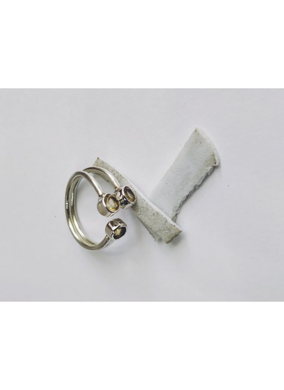 925 Sterling silver Cut Stone Citrine Rings