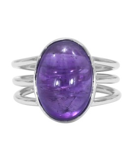 925 Sterling silver Amethyst Rings