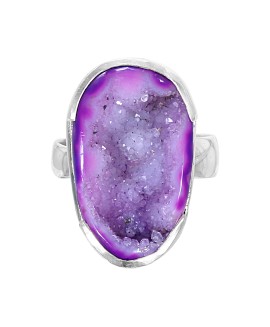 925 Sterling silver Cabochon Druzy Rings