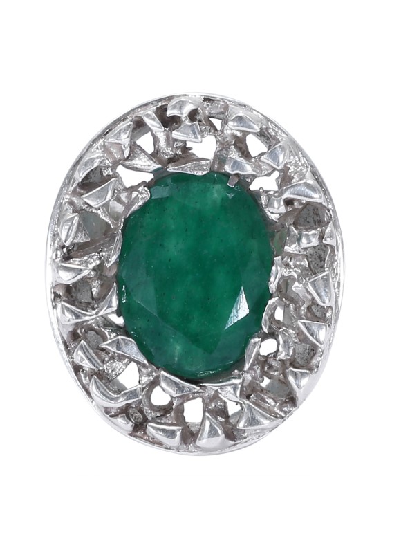 925 Sterling silver Cut Stone Jade Rings 