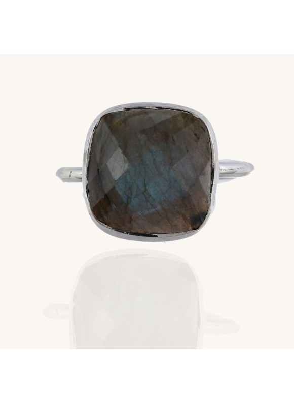 925 Sterling silver Cut Stone Labradorite Rings