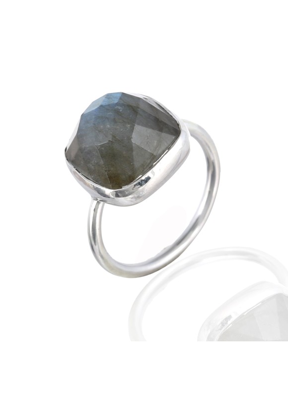 925 Sterling silver Cut Stone Labradorite Rings