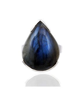 925 Sterling silver Cabochon Labradorite Rings